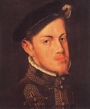 安東尼斯 莫爾 範 達索斯特 Portrait of the Philip II, King of Spain